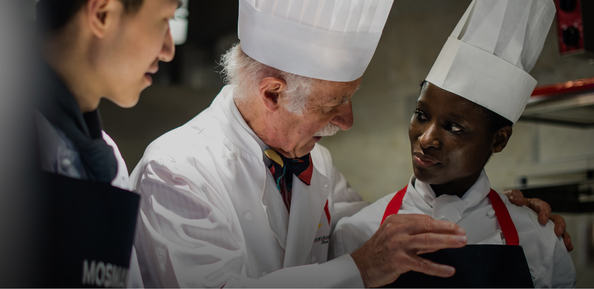 Anton Mosimann teaching students